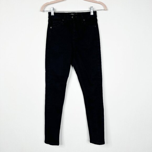 2/$30 Topshop Moto Jamie Jeans High Rise Ankle Skinny Licorice Black 26 #9358 - Picture 5 of 13